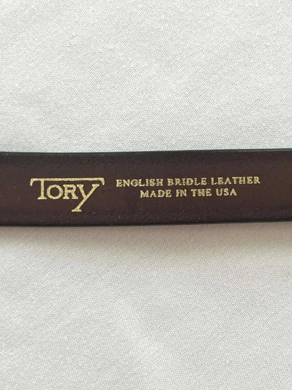 Tory English Bridle Leather Belt
